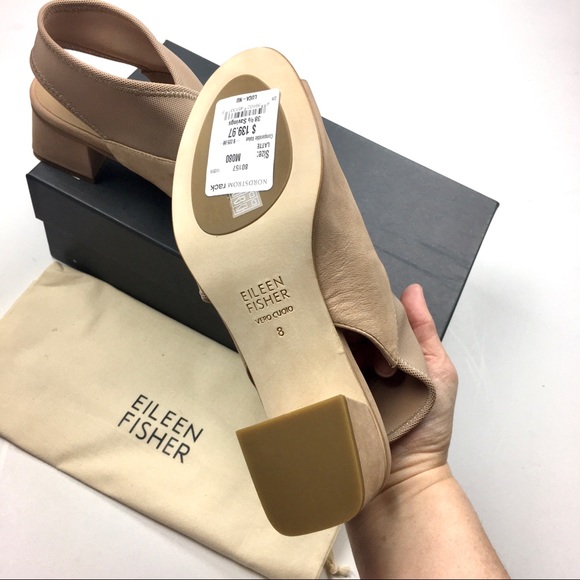 Eileen Fisher Luca Leather Sandals Size 8 - Picture 6 of 11